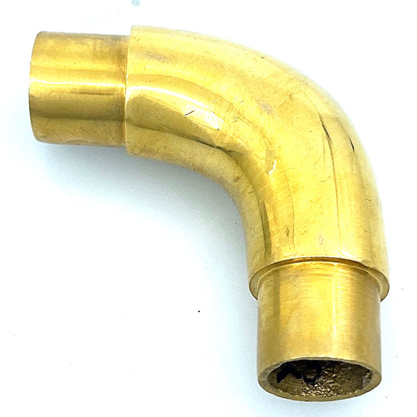 Brass Flush Elbow 90 Degree Curve (1")