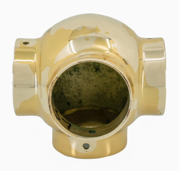 Brass Ball Side Outlet Tee (2")
