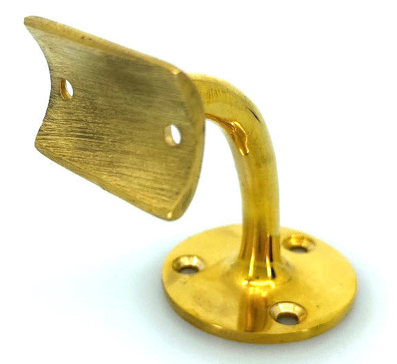 Brass Wall Bracket for Round Handrail (1-1/2'' - 2")