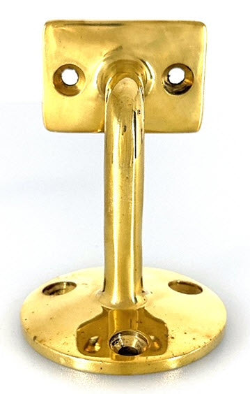 Brass Wall Bracket for Square Handrail (1-1/2")