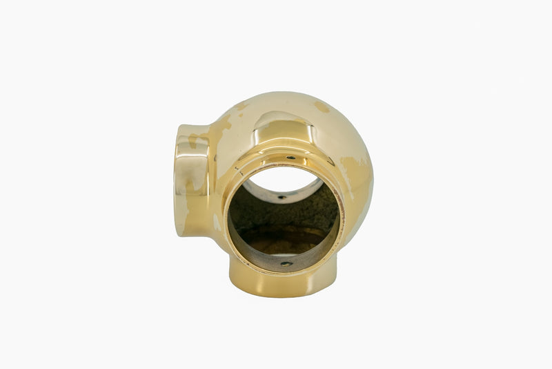 Brass Ball Side Outlet Tee (1")
