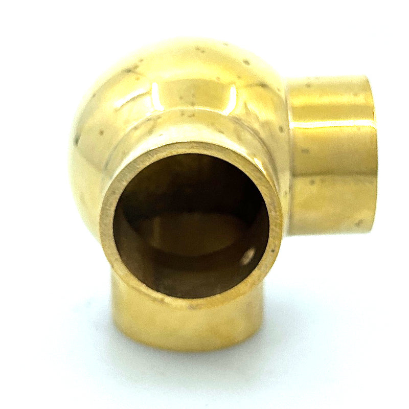 Brass Ball Side Outlet Elbow (1")