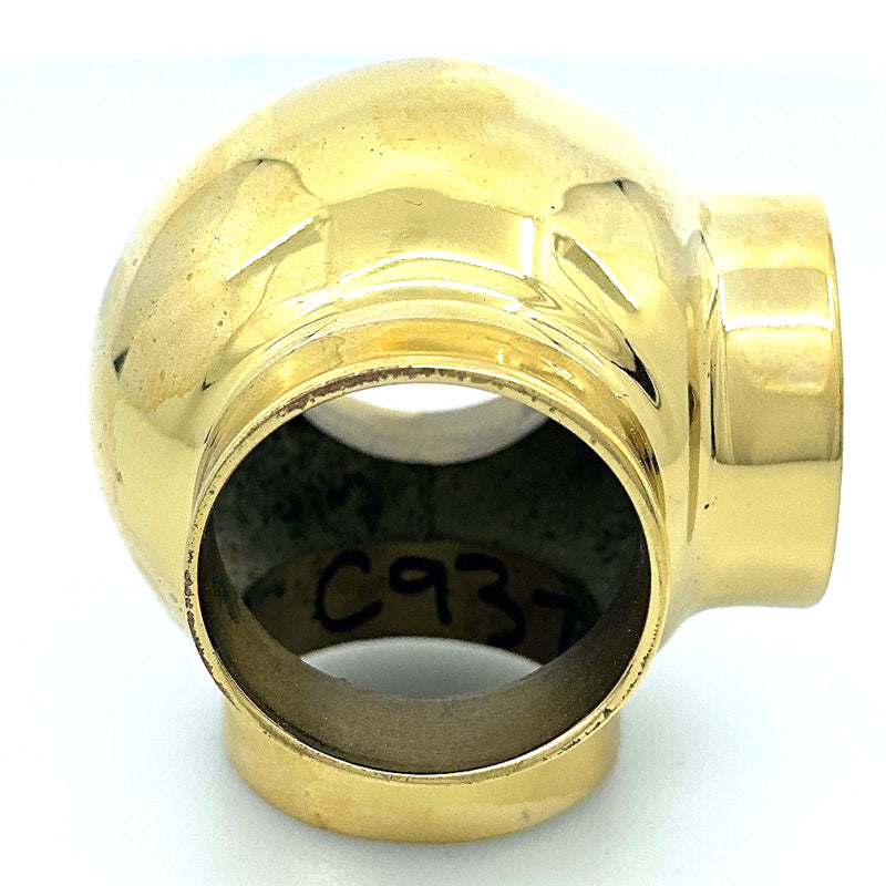 Brass Ball Side Outlet Tee (1-1/2")